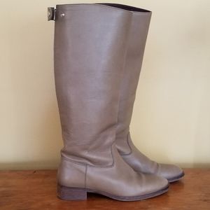 J.CREW Taupe Leather Field Boots 7